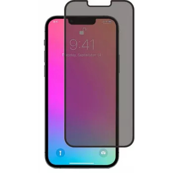 SCREENOR protector de pantalla de cristal templado Privacy 360 para Apple iPhone 13 / 13 Pro / 14