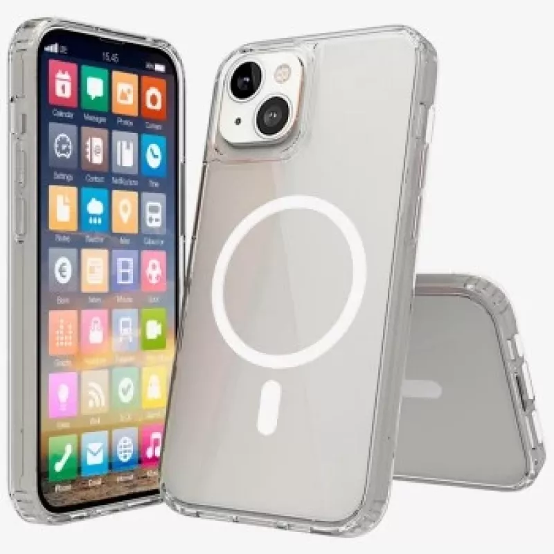 SCREENOR bumper iPhone 15 Plus MagSafe transparente