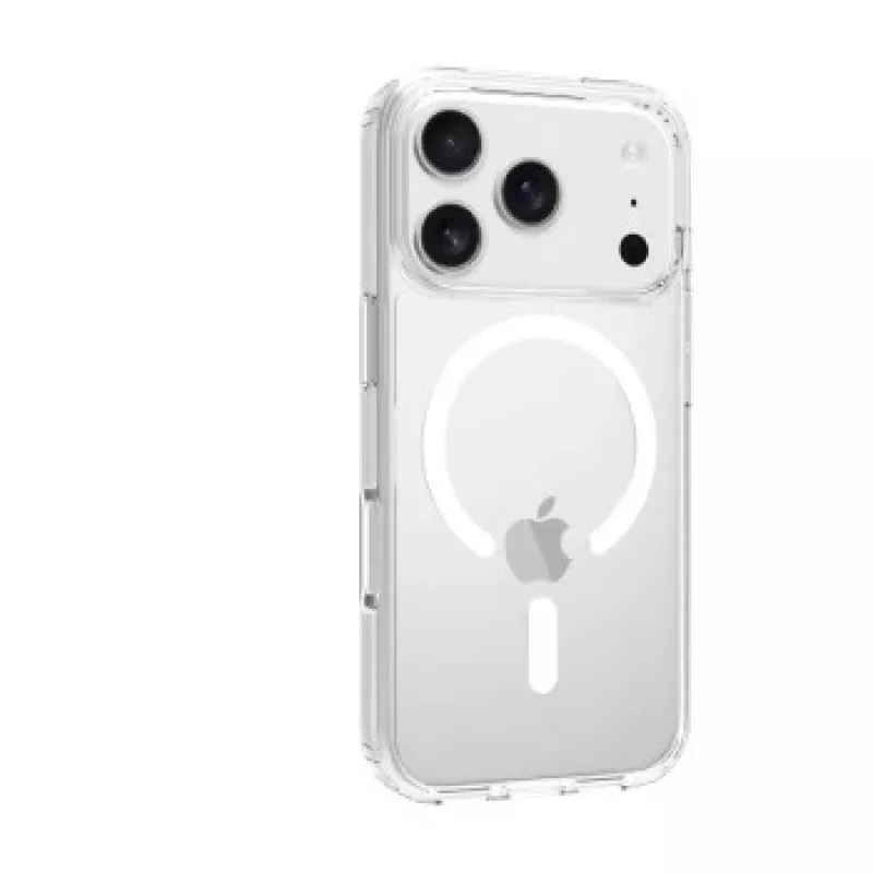 SCREENOR funda bumper para Apple iPhone 17 Pro, compatible con MagSafe, transparente
