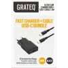 GRATEQ RAKKA CARGADOR 30W + CABLE 1.5M BUNDLE BLACK
