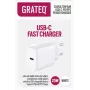 GRATEQ SAANA GaN USB-C 25W PD/PPS Cargador de pared Blanco
