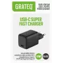 GRATEQ KURU Cargador de pared GaN USB-C PD/PPS 45W negro