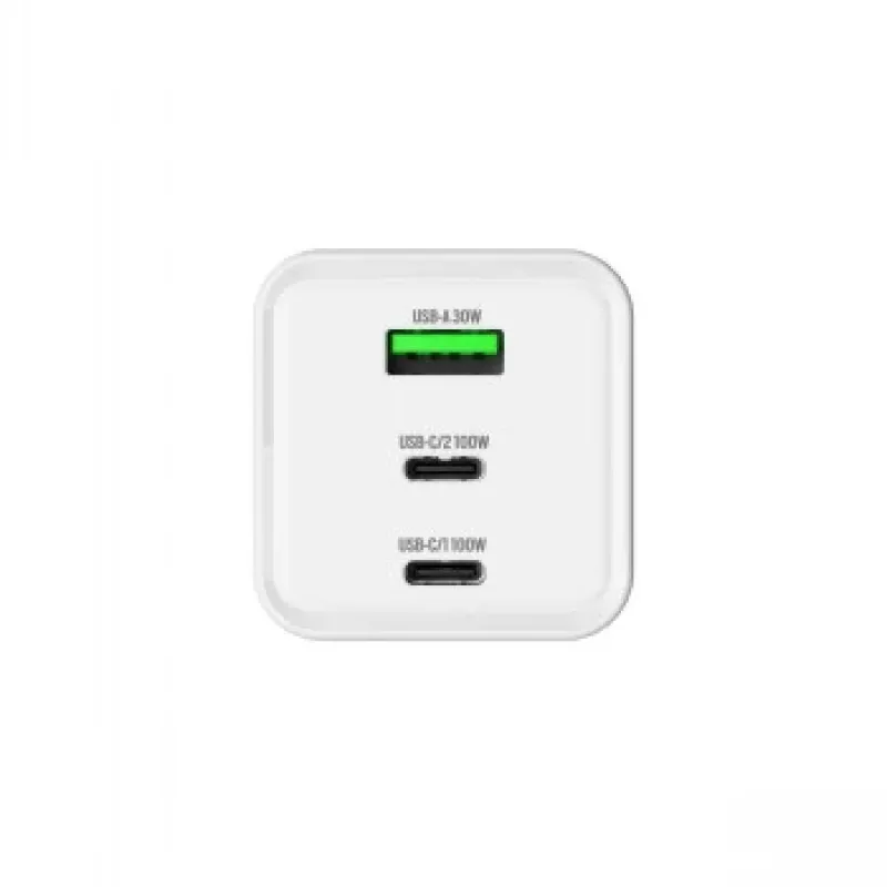 GRATEQ HALTI Cargador de pared GaN PD/PPS 2xUSB-C/1xUSB-A 100W negro