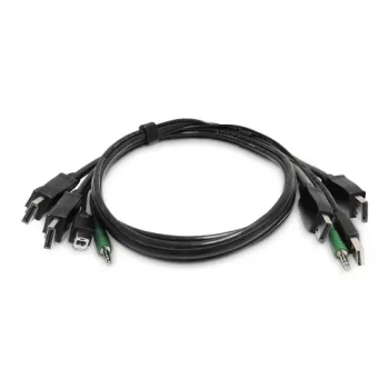StarTech.com 2-Port DVI-I USB KVM Switch con soporte de audio - conforme TAA