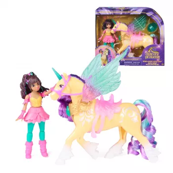 SPINMASTER Unicorn Academy Wing Magic Ava & Leaf Set de juego