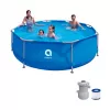 Avenli piscina redonda con estructura 305x76 cm set con bomba de filtrado