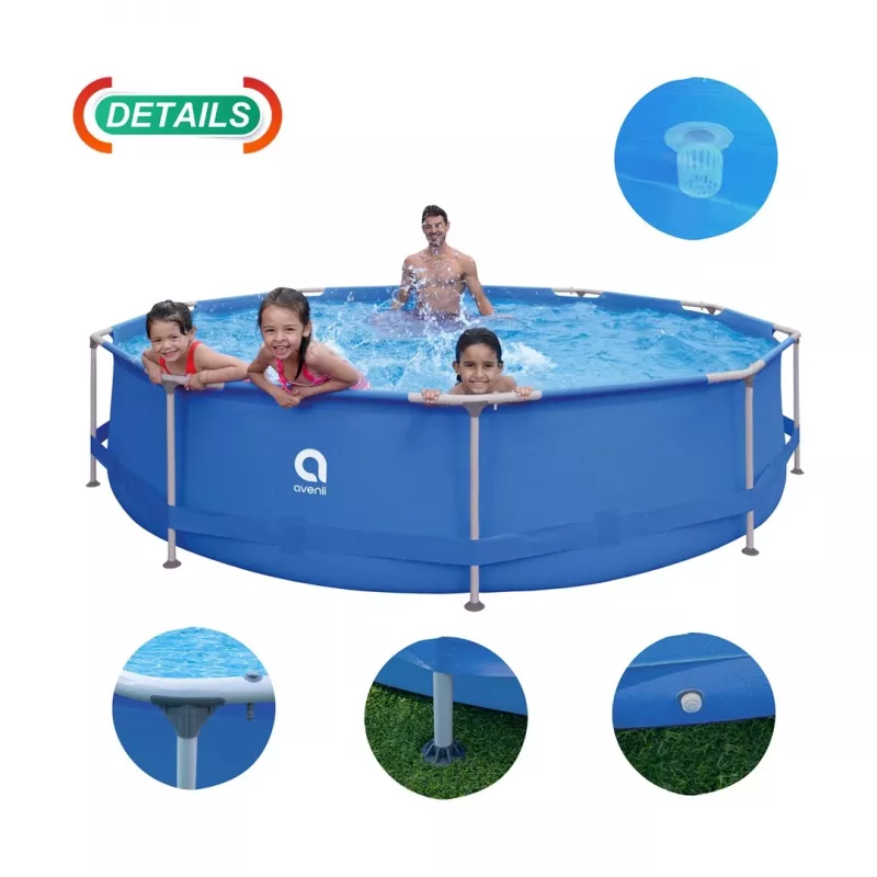 AVENLI piscina redonda con estructura 366x76 cm set