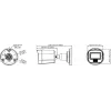 Hikvision DS-2CE16D0T-LPFS(2.8mm) cámara mini bullet IR 2MP, salida de vídeo 4 en 1, IP67