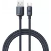 Baseus Crystal Shine Cable USB-A a USB-C 1,2m 100W 6A QC 3.0 Nylon Trenzado Negro