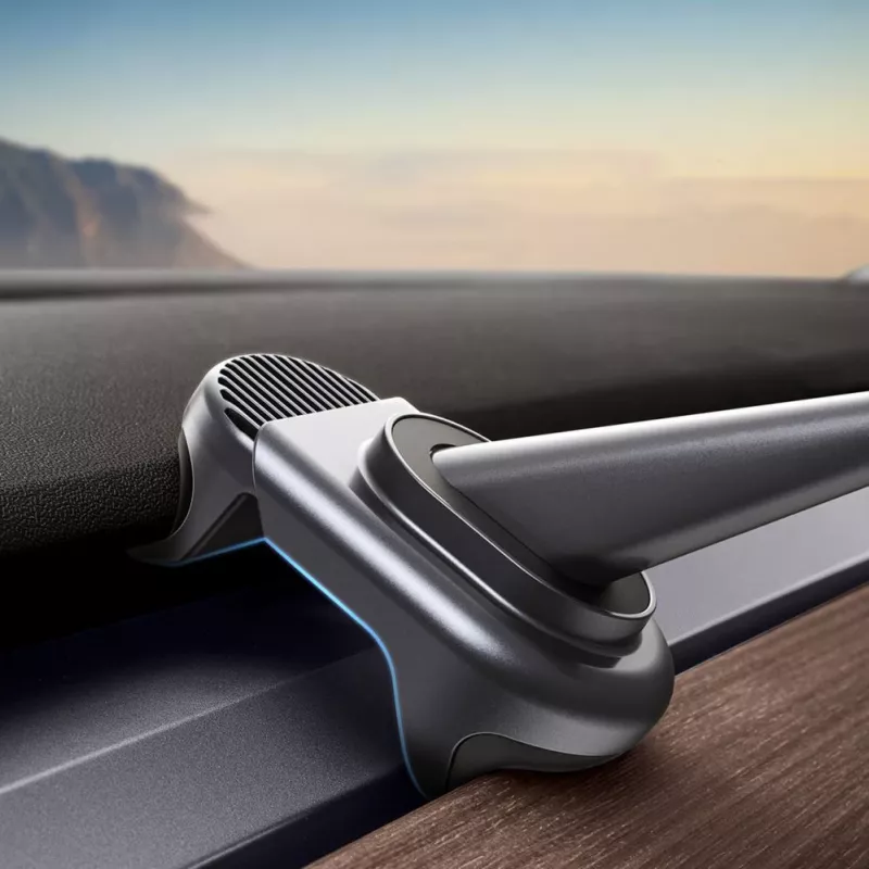 Baseus T-Space Soporte Eléctrico para Coche con Panel Solar para Tesla Model 3/Y - Negro