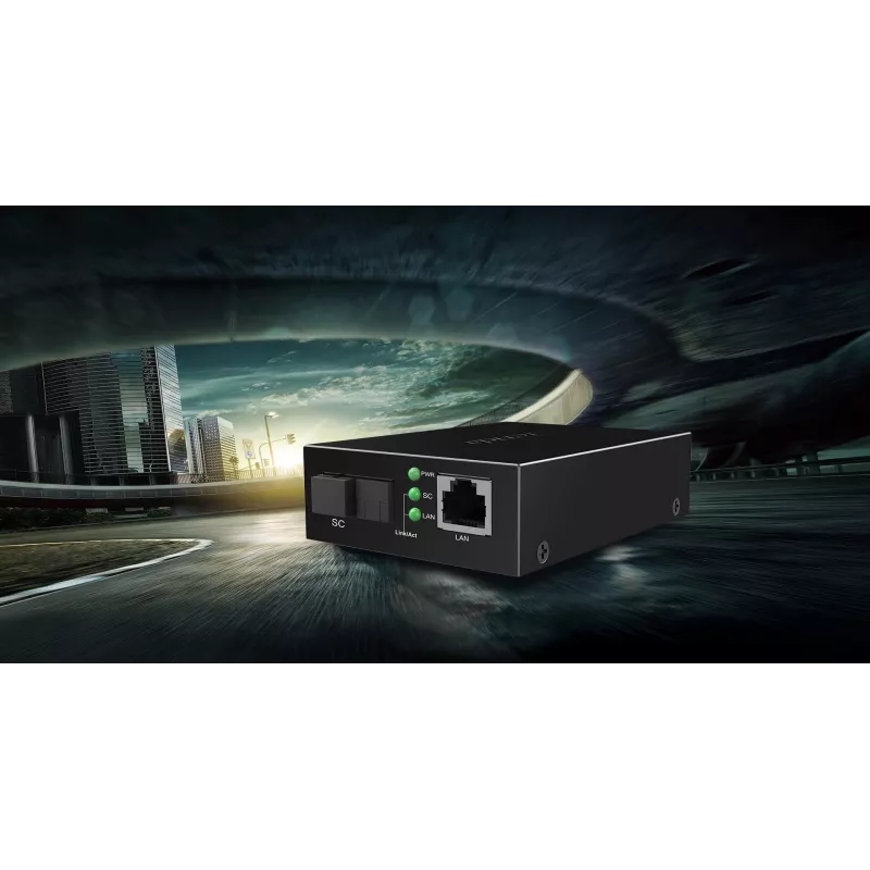 Tenda TFC100A Convertidor de Medios Fast Ethernet, Monomodo SC, 20 km