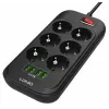 Regleta LDNIO SE6403, 6 enchufes + 4 USB