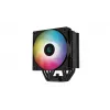 Deepcool AG500 BK ARGB Disipador CPU Single Tower, Negro, Ventilador PWM 120mm, 5 Heatpipes, Intel/AMD