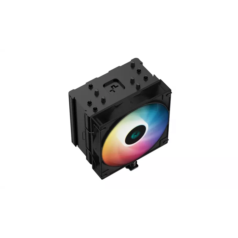 Deepcool AG500 BK ARGB Disipador CPU Single Tower, Negro, Ventilador PWM 120mm, 5 Heatpipes, Intel/AMD
