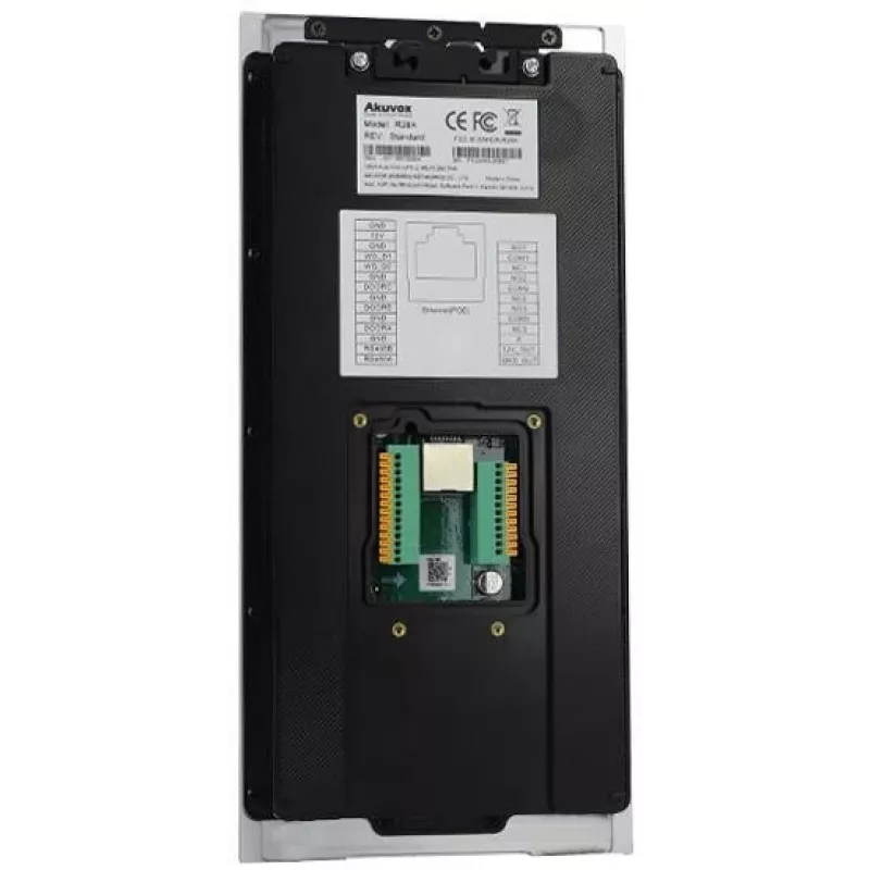 AKUVOX AKV-R28A Placa de Calle IP con Pantalla Táctil de 7 Pulgadas, Reconocimiento Facial y PoE