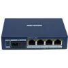 Hikvision DS-3D504TP-A Switch PoE Industrial No Gestionado, 4 Puertos PoE+, 1 Uplink SFP, 60W Budget