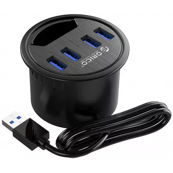 ORICO Hub USB 3.0 de 4 Puertos USB-A 5Gbps Negro