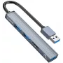 ORICO Hub USB 3.0 de 4 Puertos USB-A, 5Gbps, Negro