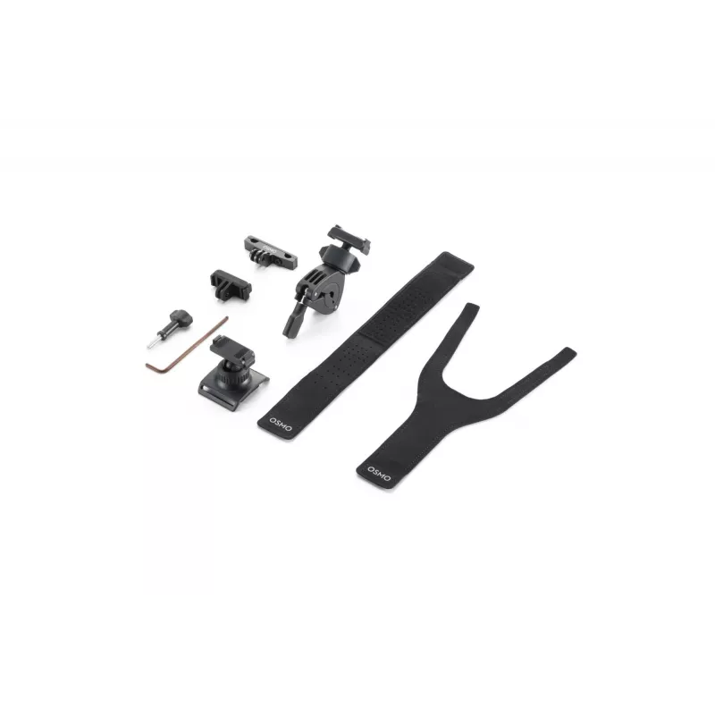 DJI Osmo Action Kit Ciclismo en Carretera (Arnés de Pecho, Soporte de Manillar, Soportes Adhesivos) - Negro