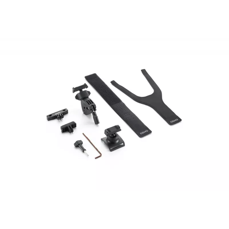 DJI Osmo Action Kit Ciclismo en Carretera (Arnés de Pecho, Soporte de Manillar, Soportes Adhesivos) - Negro