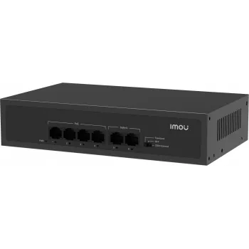 Imou SF106P Switch PoE+ de 6 Puertos (4x PoE, 2x Uplink, 60W Budget)