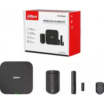 Dahua ART-ARC3800H-03-W2(868)-B Kit de alarma inalámbrica (868 MHz, negro)