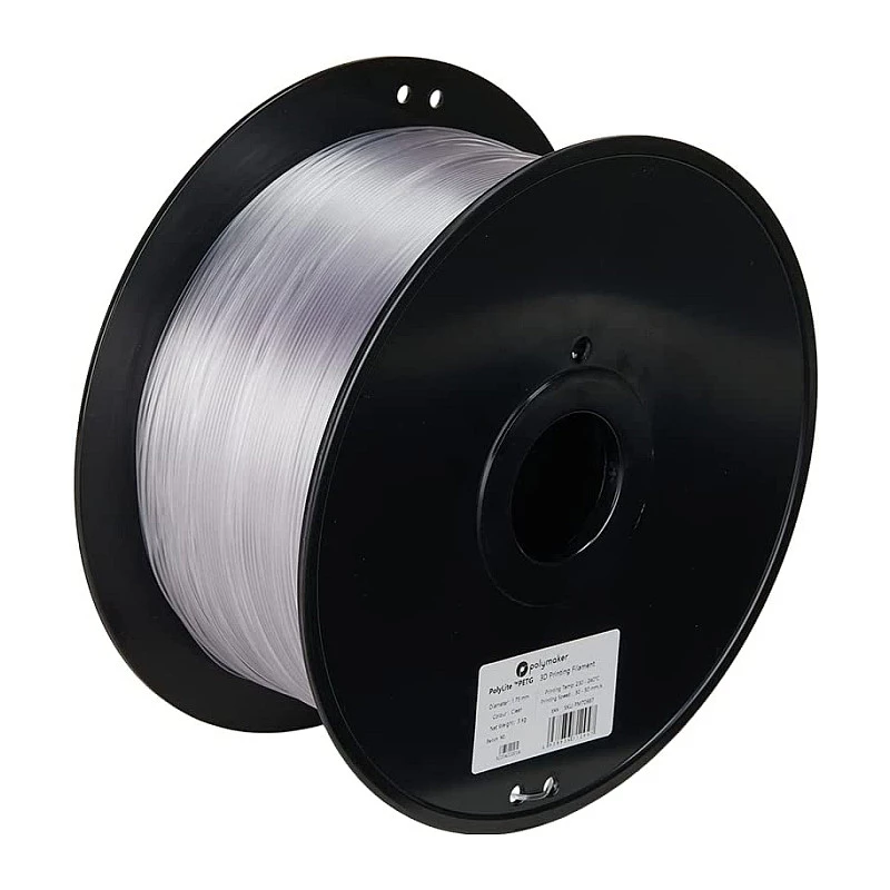 POLMASK PETG 1,75mm Transparente 1kg Filamento para impresora 3D