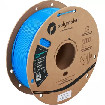 Polymaker PETG Filamento para impresora 3D, 1,75 mm, 1 kg, Electric Blue (PB05012)