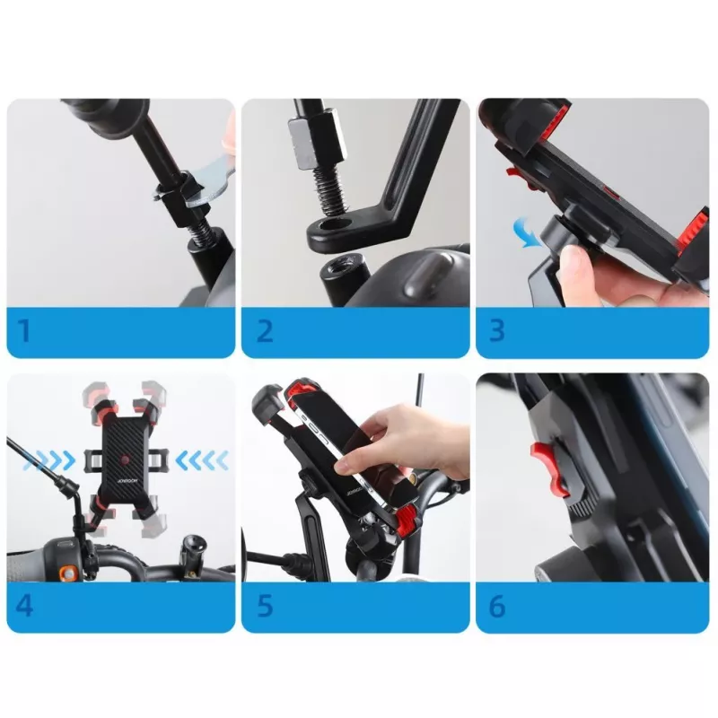 JOYROOM Soporte para móvil de moto negro (JR-ZS288-m)