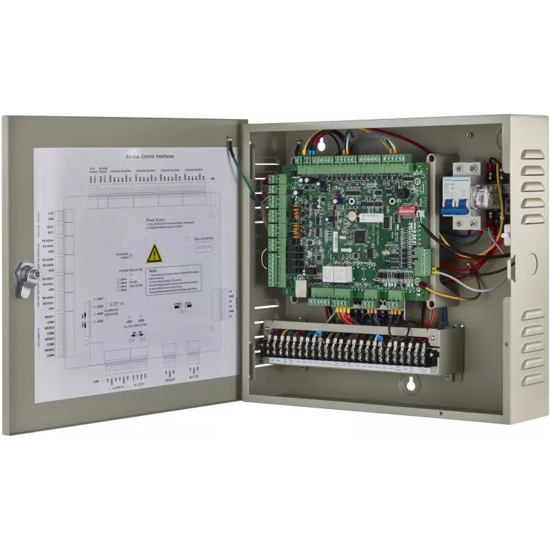 Hikvision DS-K2602T Controlador de acceso, 2 puertas, TCP/IP, RS-485, Wiegand