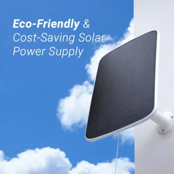 EZVIZ EB3 Cámara IP inalámbrica 3MP con panel solar, USB-C, visión nocturna en color, audio bidireccional, IP65, batería 5200mAh