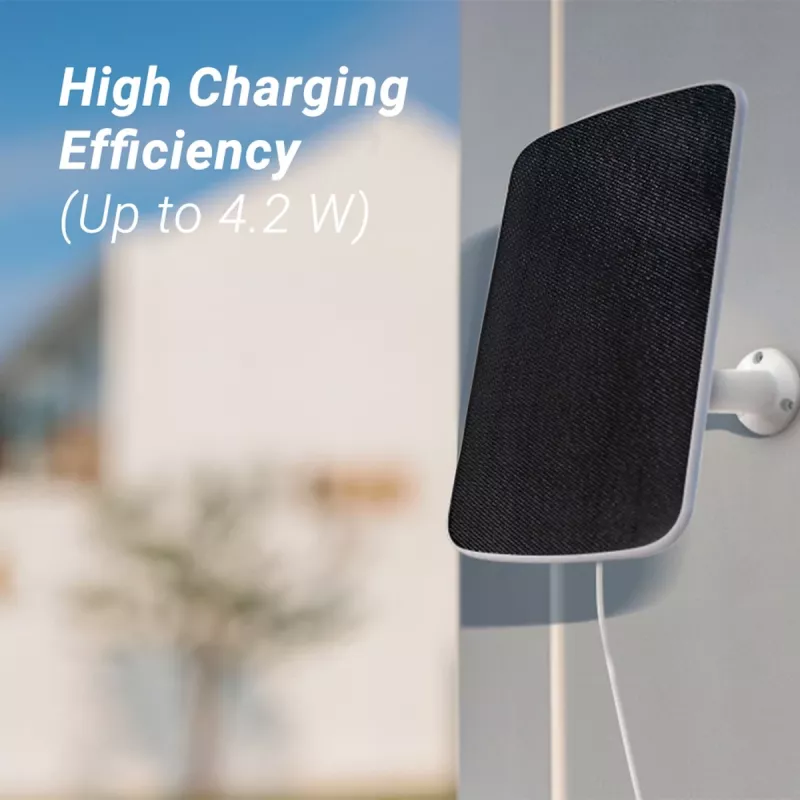 EZVIZ EB3 Cámara IP inalámbrica 3MP con panel solar, USB-C, visión nocturna en color, audio bidireccional, IP65, batería 5200mAh