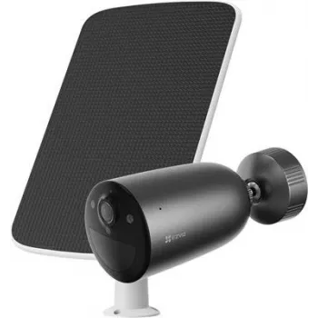 EZVIZ EB3 Cámara IP inalámbrica 3MP con panel solar, USB-C, visión nocturna en color, audio bidireccional, IP65, batería 5200mAh