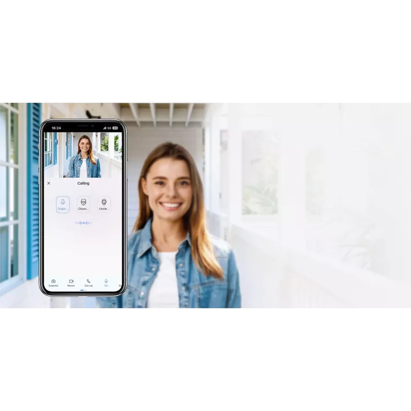 EZVIZ EP4 8MP Mirilla digital Wi-Fi dorada