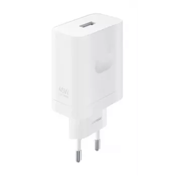 Cargador de pared Realme 45W SuperVOOC USB-A, blanco