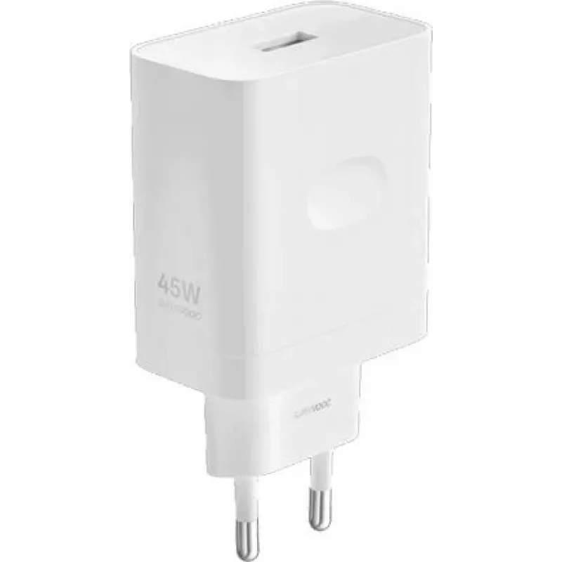 Cargador de pared Realme 45W SuperVOOC USB-A, blanco