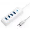 ORICO PW4U-C3-015-WH-EP hub USB-C 4x USB-A 3.2 Gen 1 blanco