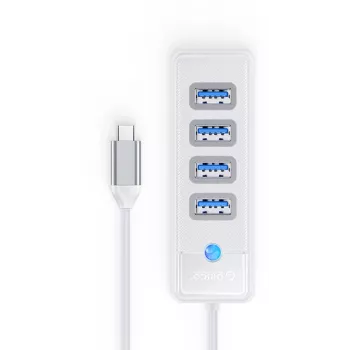 ORICO PW4U-C3-015-WH-EP hub USB-C 4x USB-A 3.2 Gen 1 blanco