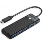 ORICO hub USB-C 4 puertos USB-A 3.0 5Gbps negro