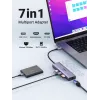UGREEN 60515 hub USB-C 7 en 1, HDMI 4K 60Hz, Ethernet, 100 W PD, gris