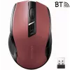 UGREEN MU006 ratón óptico inalámbrico 2.4GHz / Bluetooth 5.0 4000 DPI - rojo