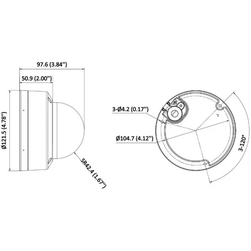 Hikvision DS-2CD1763G2-LIZU(2.8-12mm) cámara IP turret exterior 6MP con objetivo varifocal motorizado, PoE, IR, micrófono incorporado