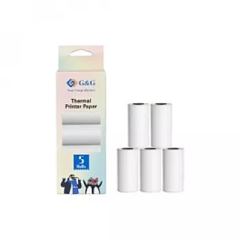 G&G papel térmico 5 rollos 57 x 30 mm 6,6 m de longitud (21690)