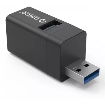 ORICO hub USB 3.0 mini de 3 puertos aluminio (5 Gbps, 3x USB-A)