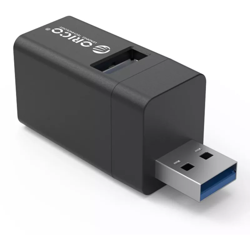 ORICO hub USB 3.0 mini de 3 puertos aluminio (5 Gbps, 3x USB-A)