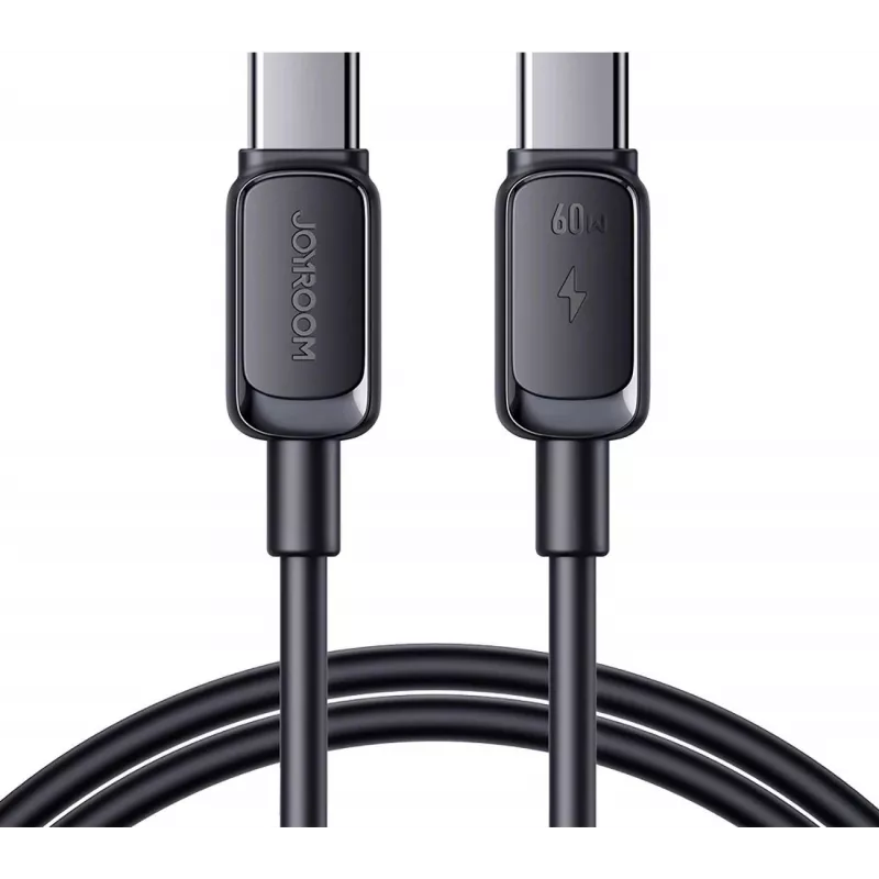 Joyroom cable de carga rápida USB-C a USB-C S-CC100A141B 120cm 60W 5A negro