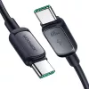 Joyroom cable de carga rápida USB-C a USB-C S-CC100A141B 120cm 60W 5A negro