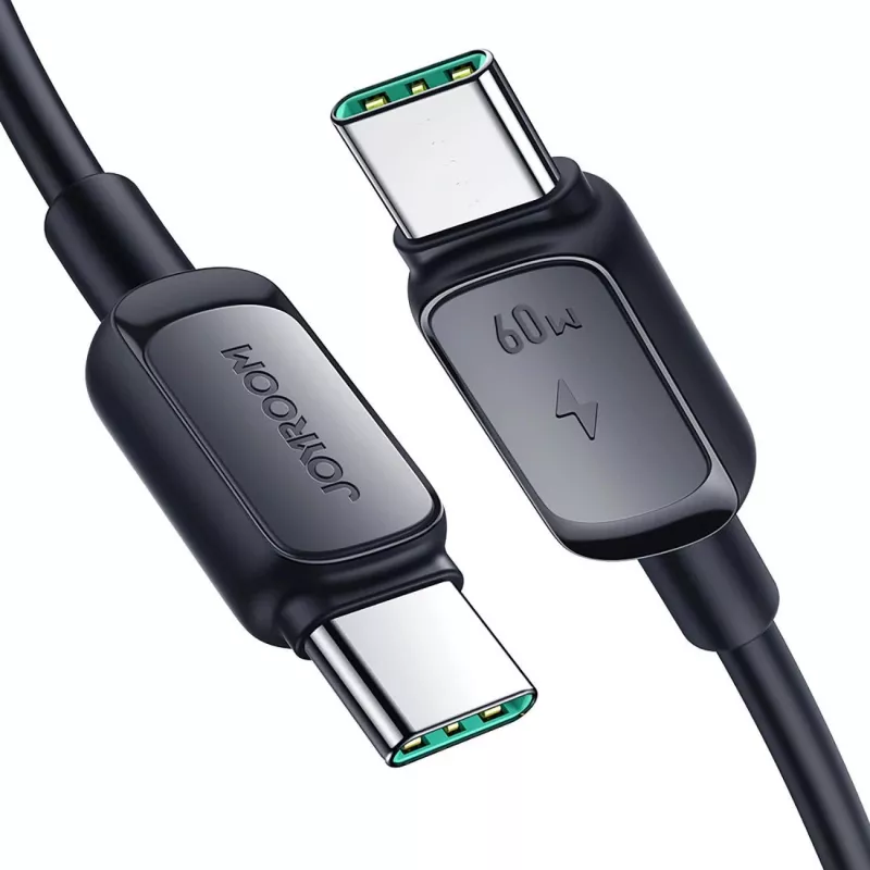 Joyroom cable de carga rápida USB-C a USB-C S-CC100A141B 120cm 60W 5A negro