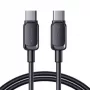 Joyroom cable de carga rápida USB-C a USB-C S-CC100A141B 120cm 60W 5A negro