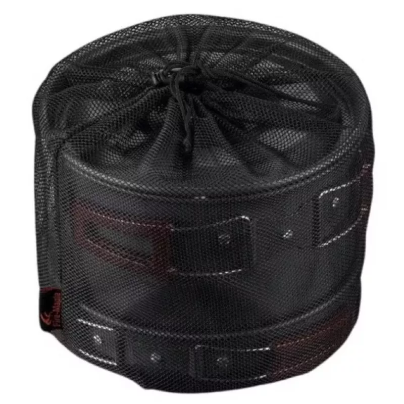 FIREMAPLE Set de Menaje de Cocina FMC-209 - Set de Cocina de Camping de 9 Piezas con Sartén Antiadherente, Ollas, Cuencos y Bolsa de Red